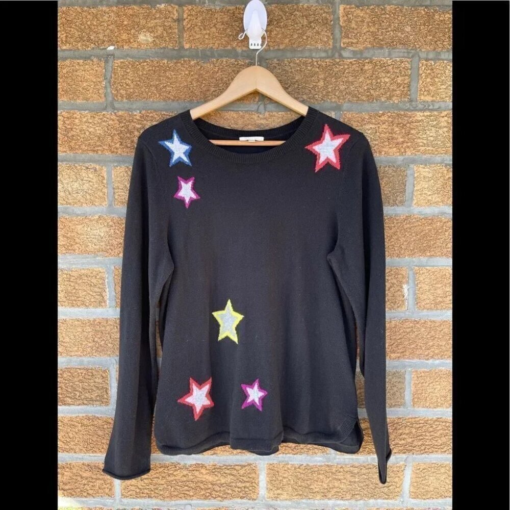 LISA TODD Stars Sweater cashmere blend large